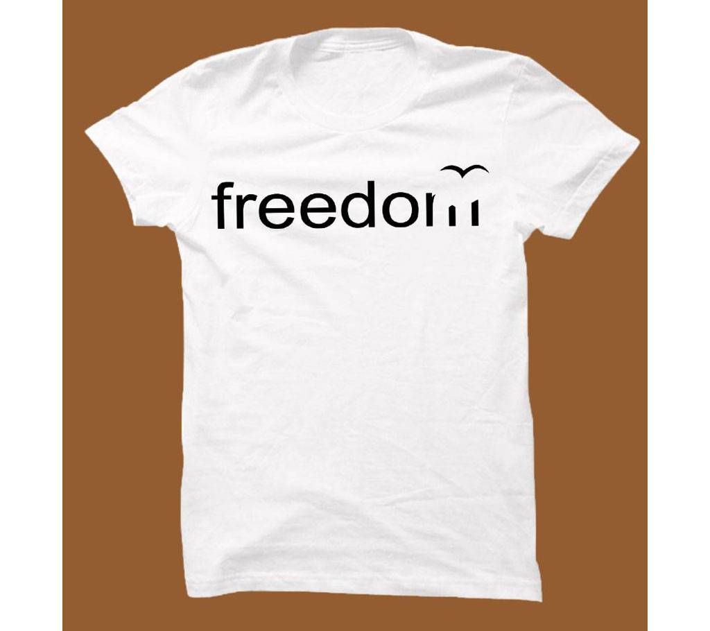 White Cotton Short Sleeve T-Shirt for Men WTS002