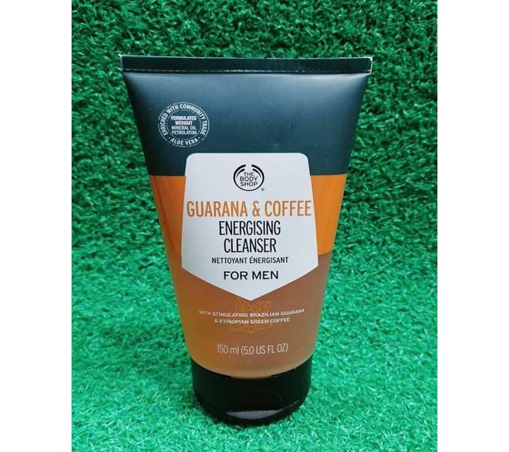 The body shop Guarana & Coffee Energising cleanser for men 150 ml-USA