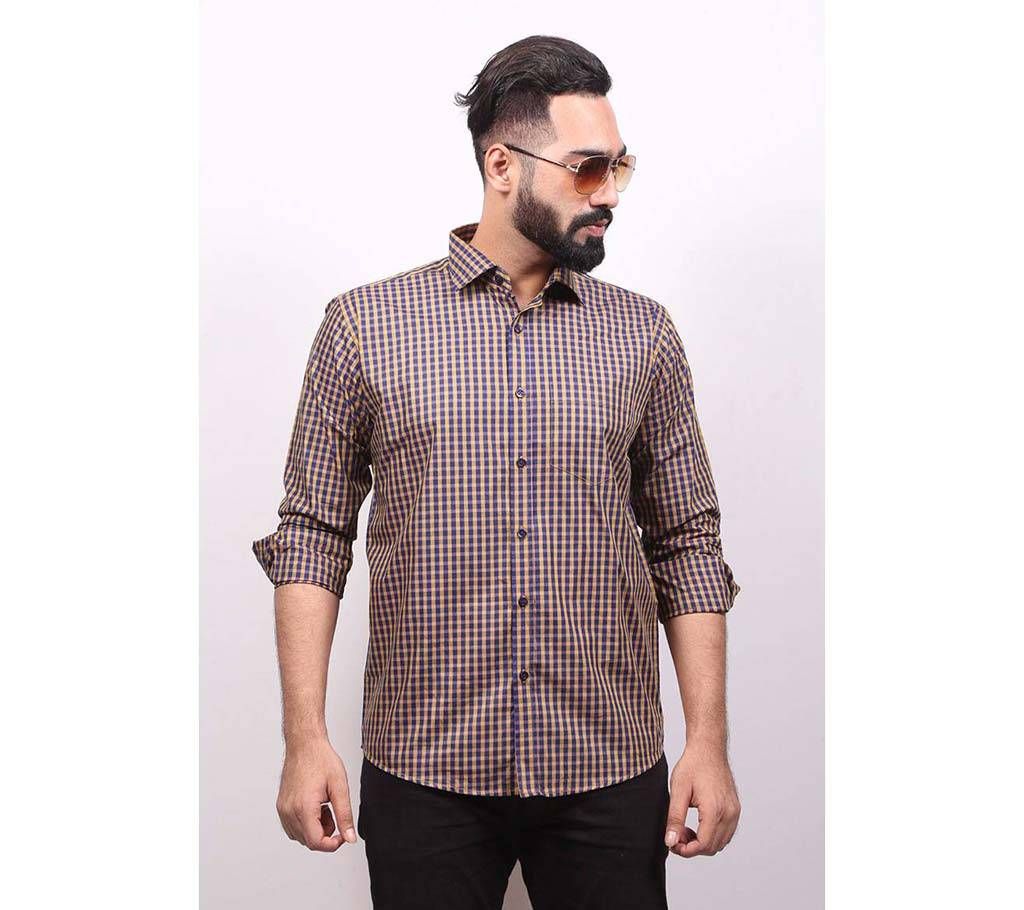 Multi-Color Formal Cotton Check Shirt for men 