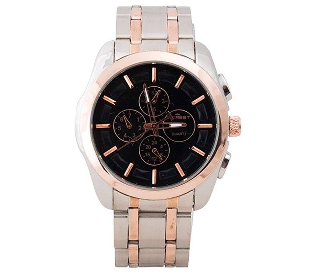 Forest black dial watch for men