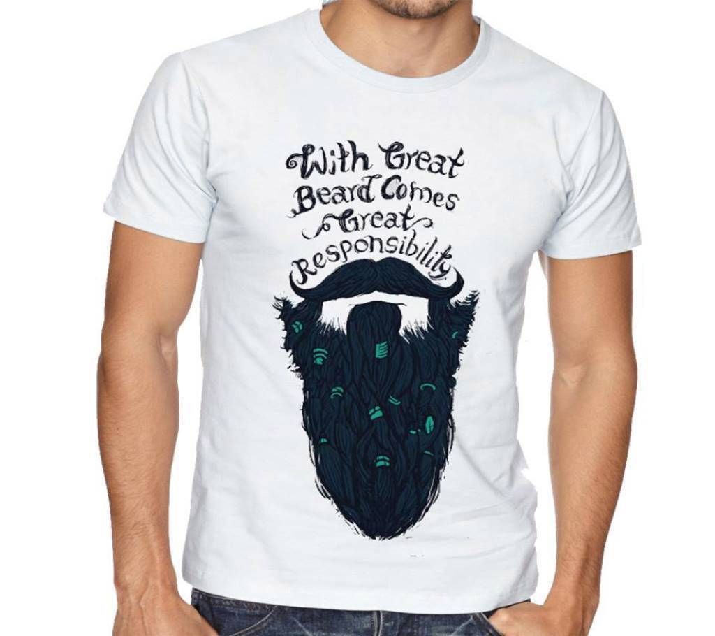 Beards Menz Round Neck Short Sleeve T-Shirt