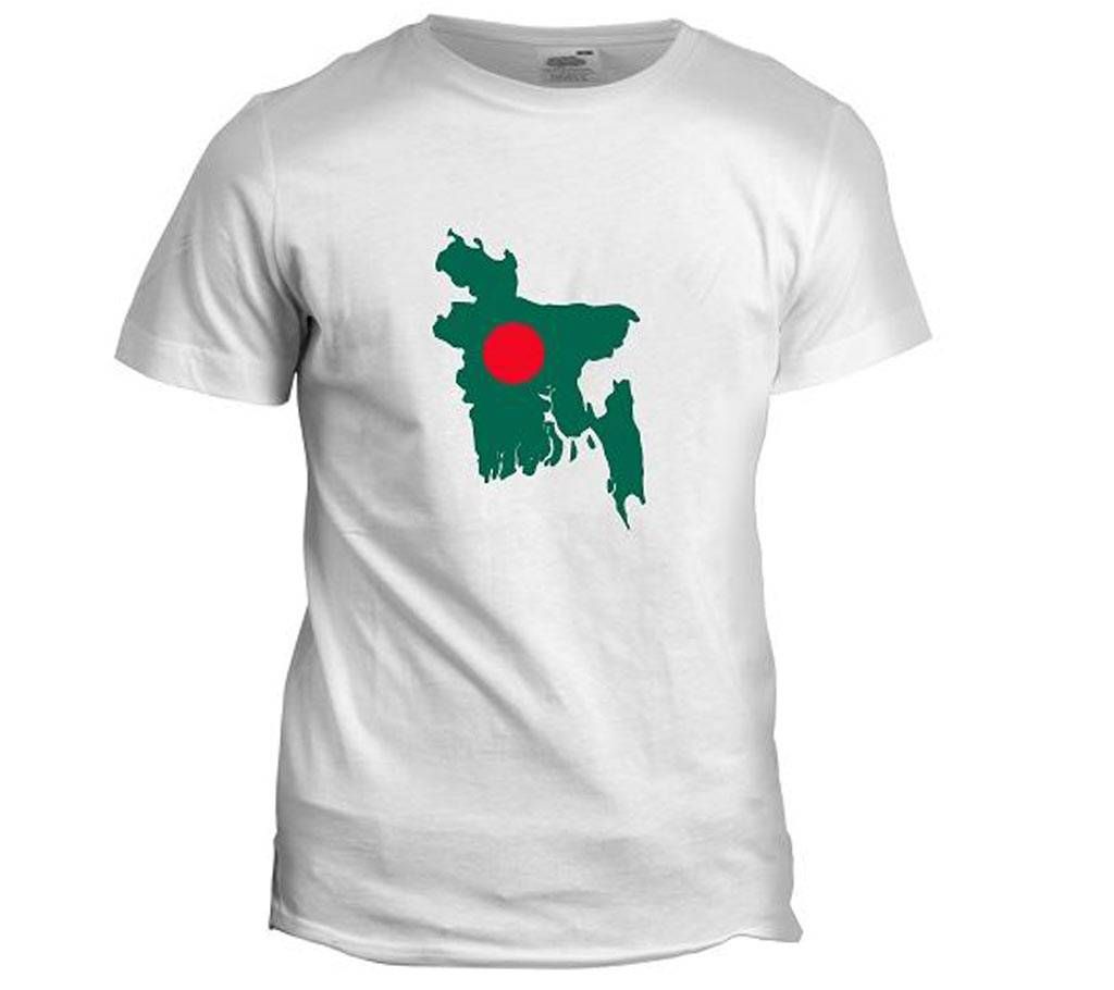 Bangladesh Map T-Shirt - White