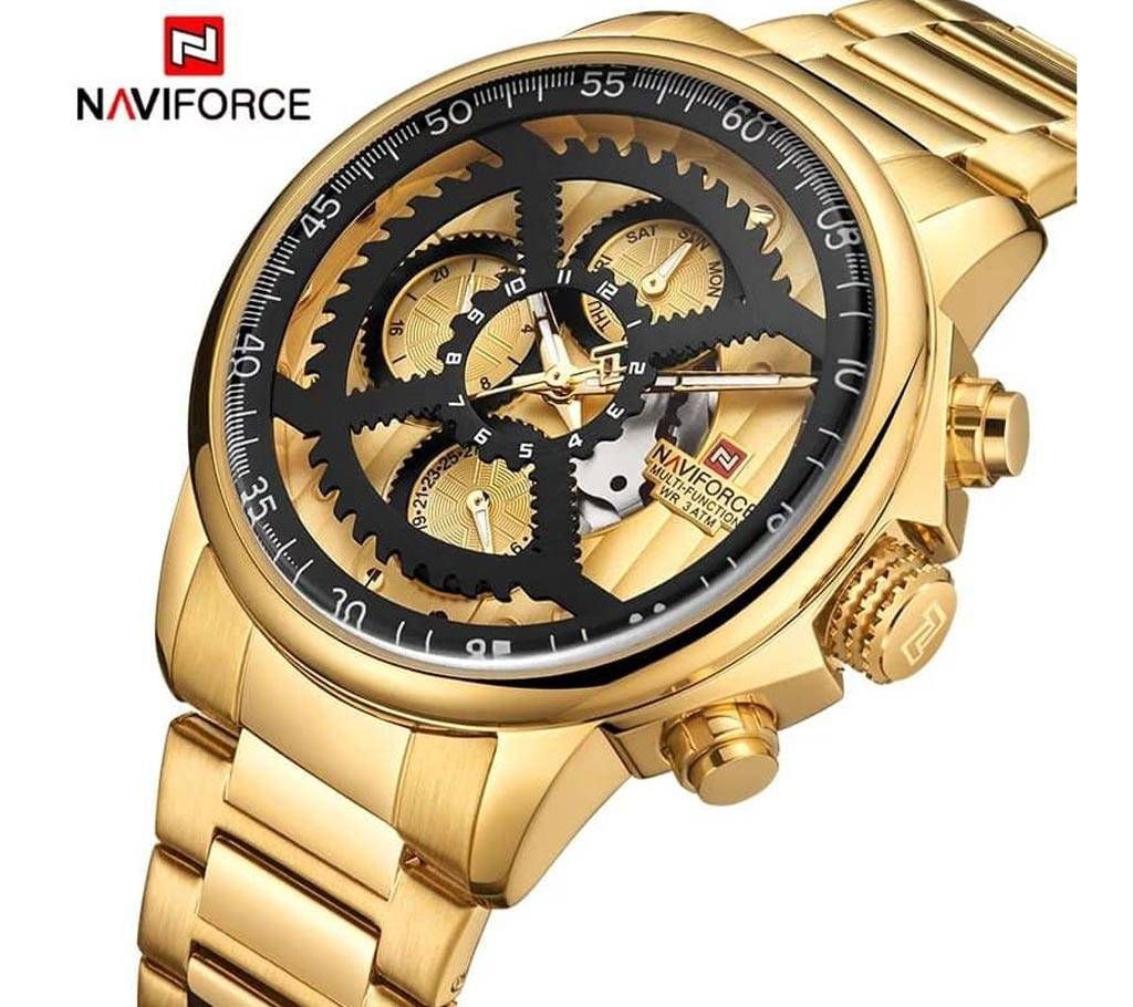 NAVIFORCE 9150 GOLD Stainless Steel WATCH