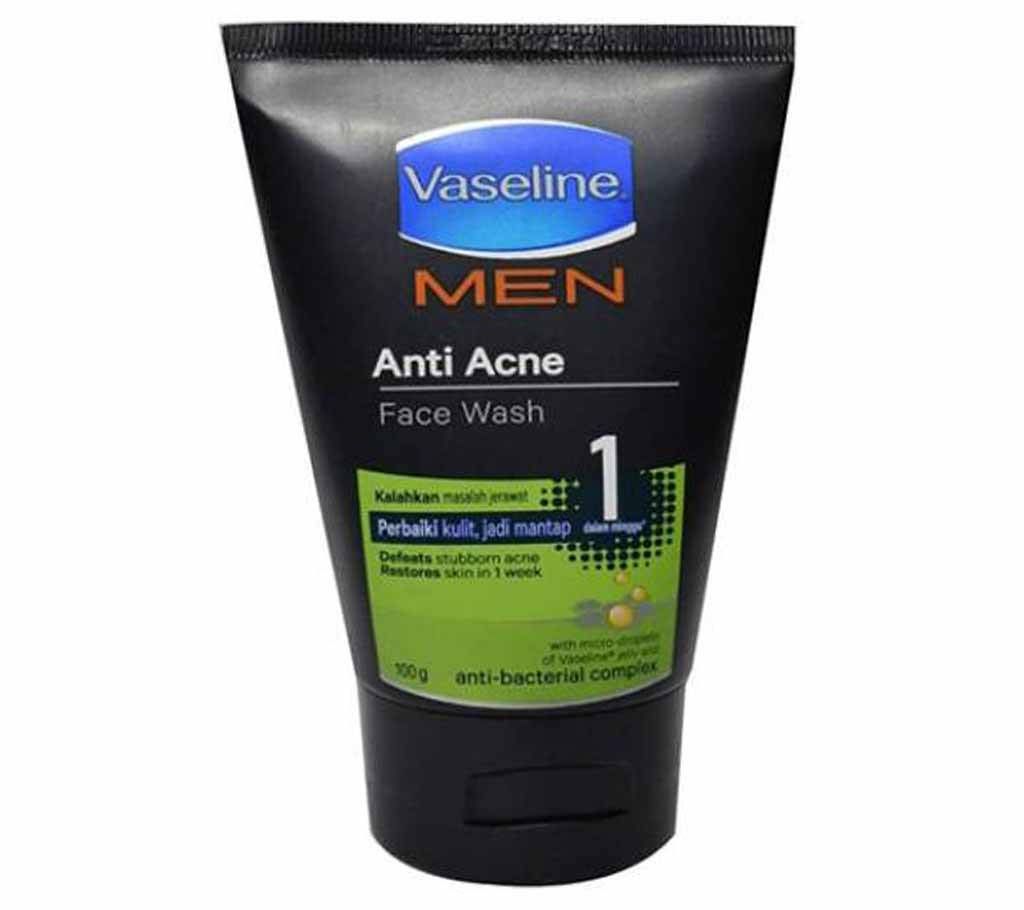 VASELINE MEN ANTI ACNE FACE WASH 100ml - Indonesia
