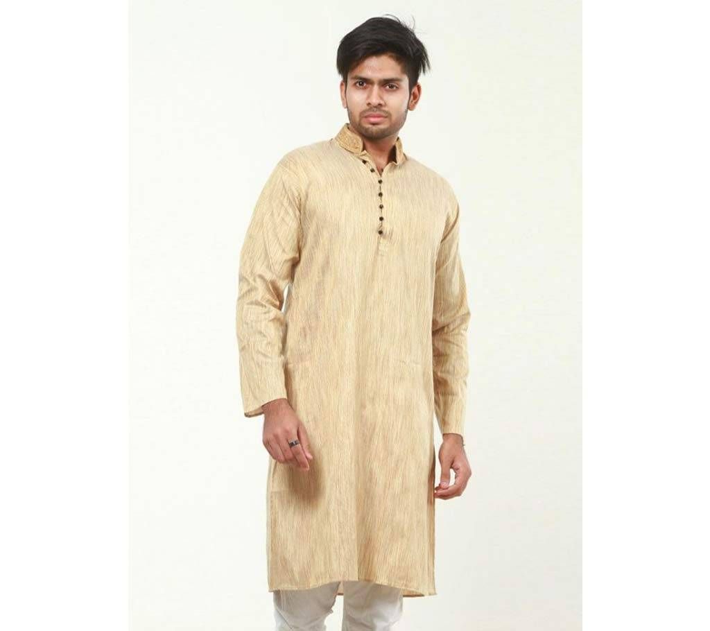 Semi long multi shade color Panjabi.