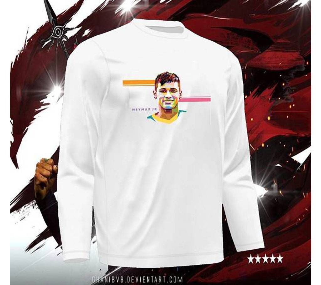 Neymar Menz Full Sleeve T-Shirt