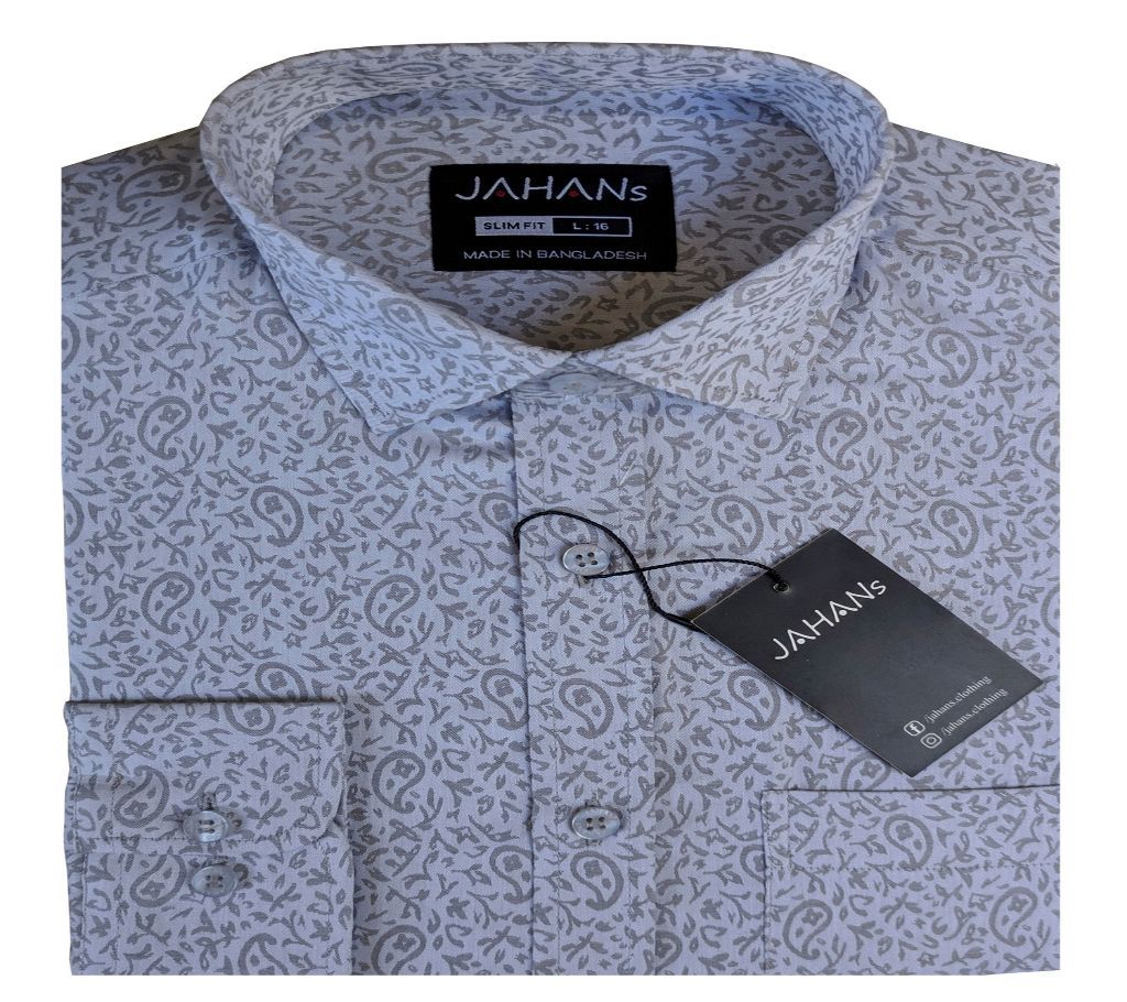 Cotton (Jacquard) Full Sleeve Formal Shirt For men 