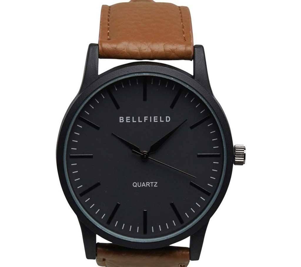 Original BELLFIELD MENS LEATHER STRAP WATCH