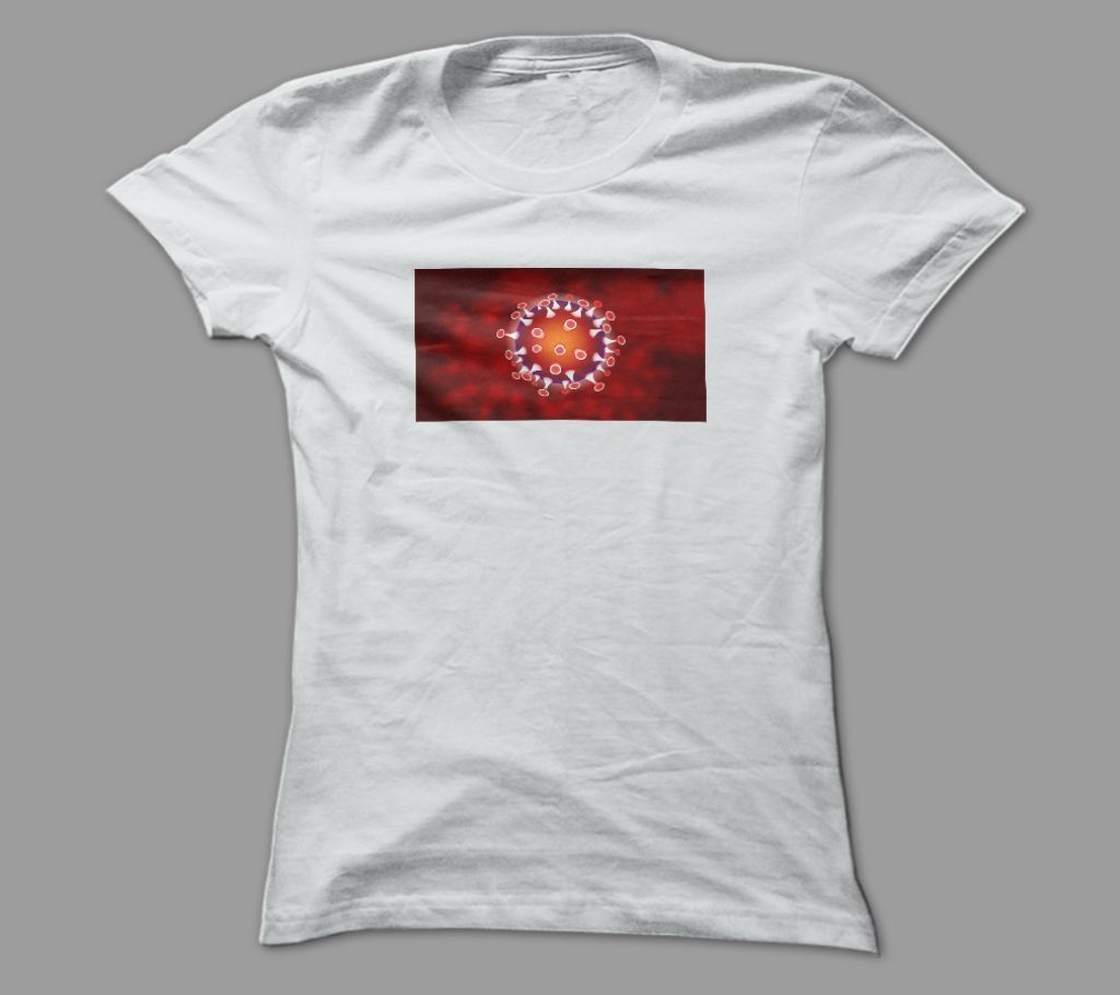 Virus White Polyester T-Shirt