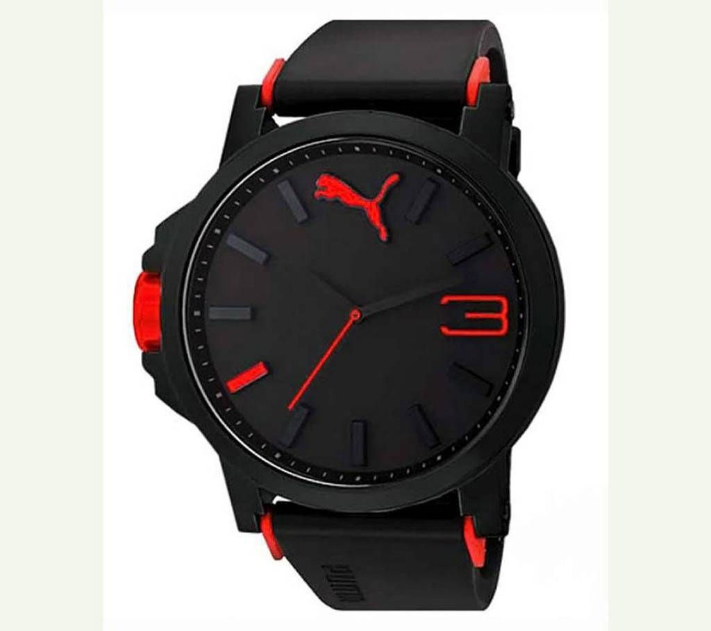 Puma Rubber Red Crown Wrist Watch Copy