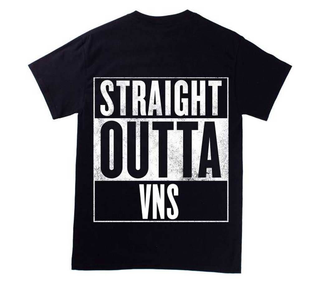 Straight Outta VNS Half Sleeve T-Shirt For Men