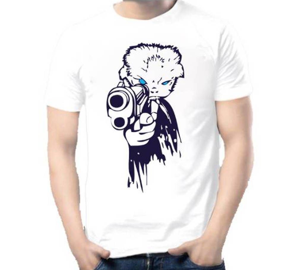 Gun boy Mens Cotton T-shirt