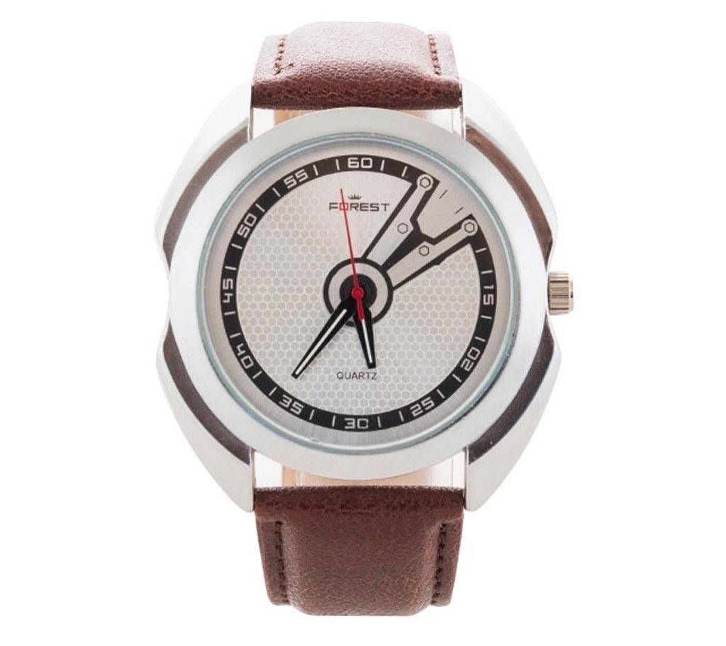 Forest brown watch for men