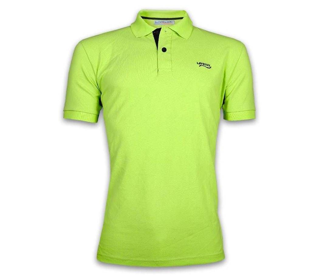 Gents Cotton Lemon Polo Shirt