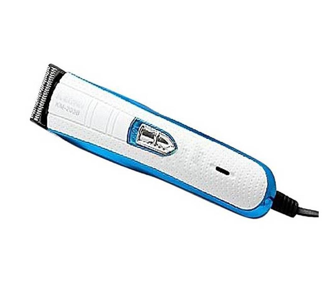 Kemei KM-203B Hair Trimmer For Men - White and Blue