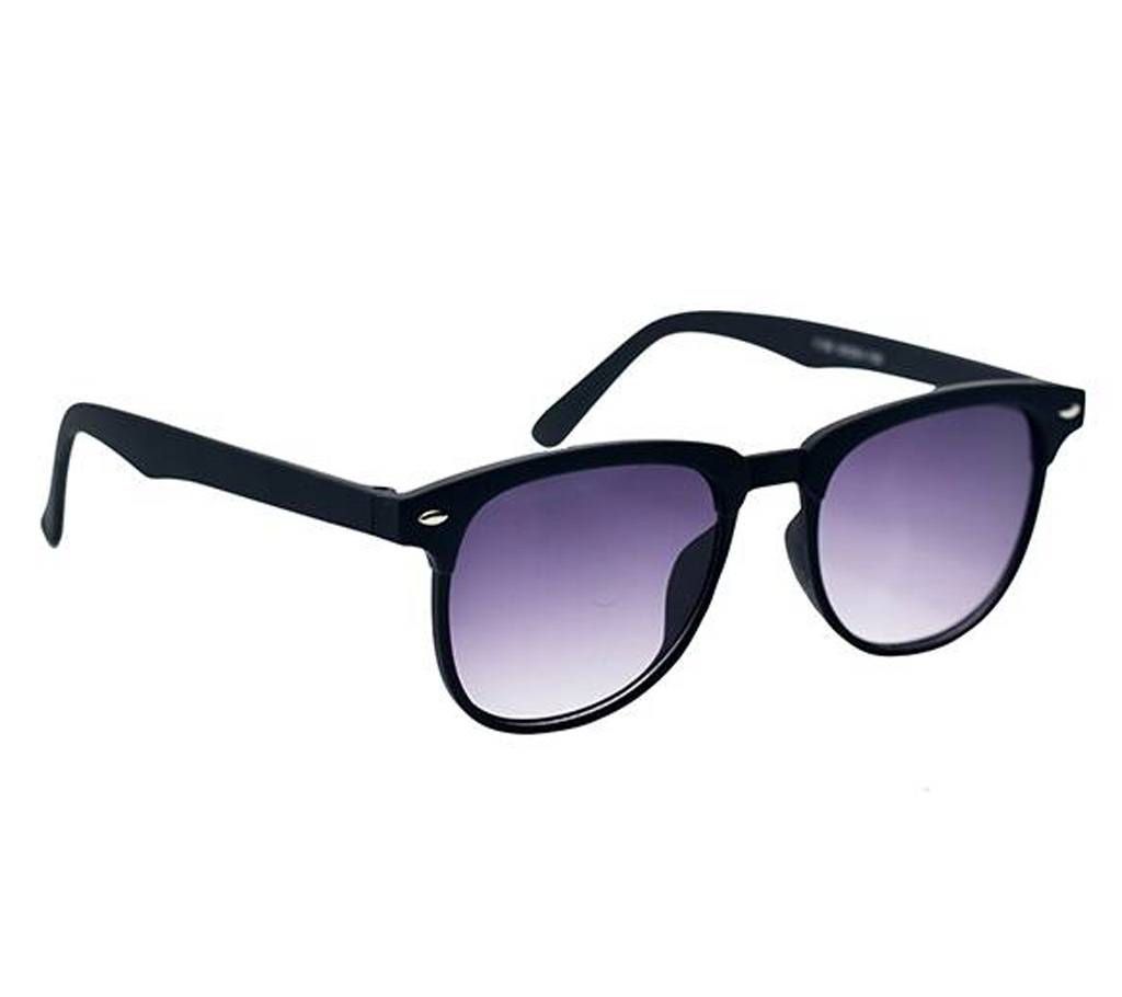 Black Plastic Frame and Purple Shade Sunglass For Men