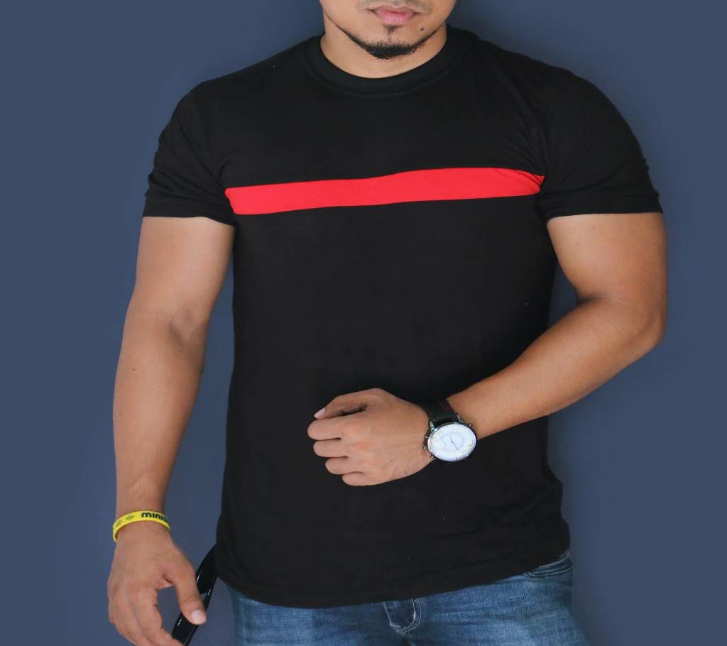 Half Sleeve round neck cotton t shirt for men 