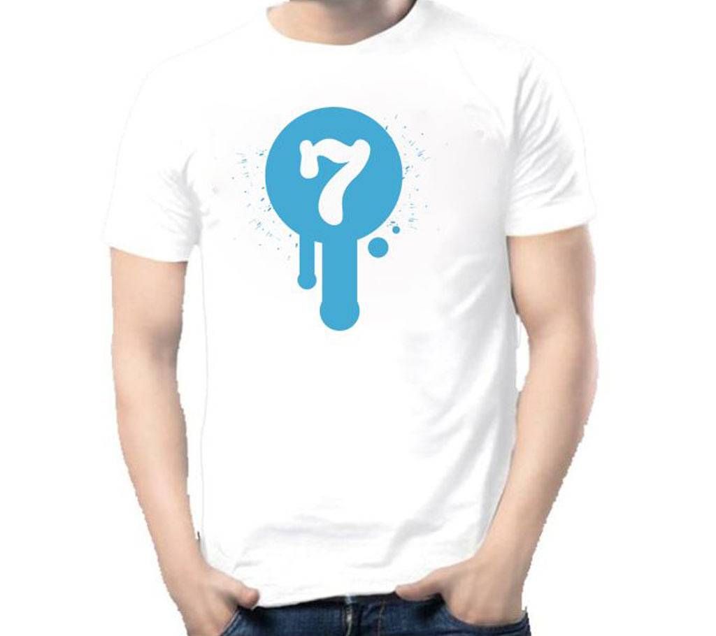 Lucky 7 Gents Half Sleeve Cotton T-Shirt