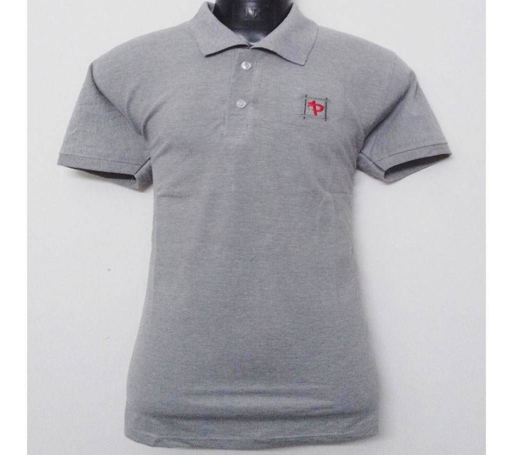 Gents Solid Color Half Sleeve Cotton Polo Shirt