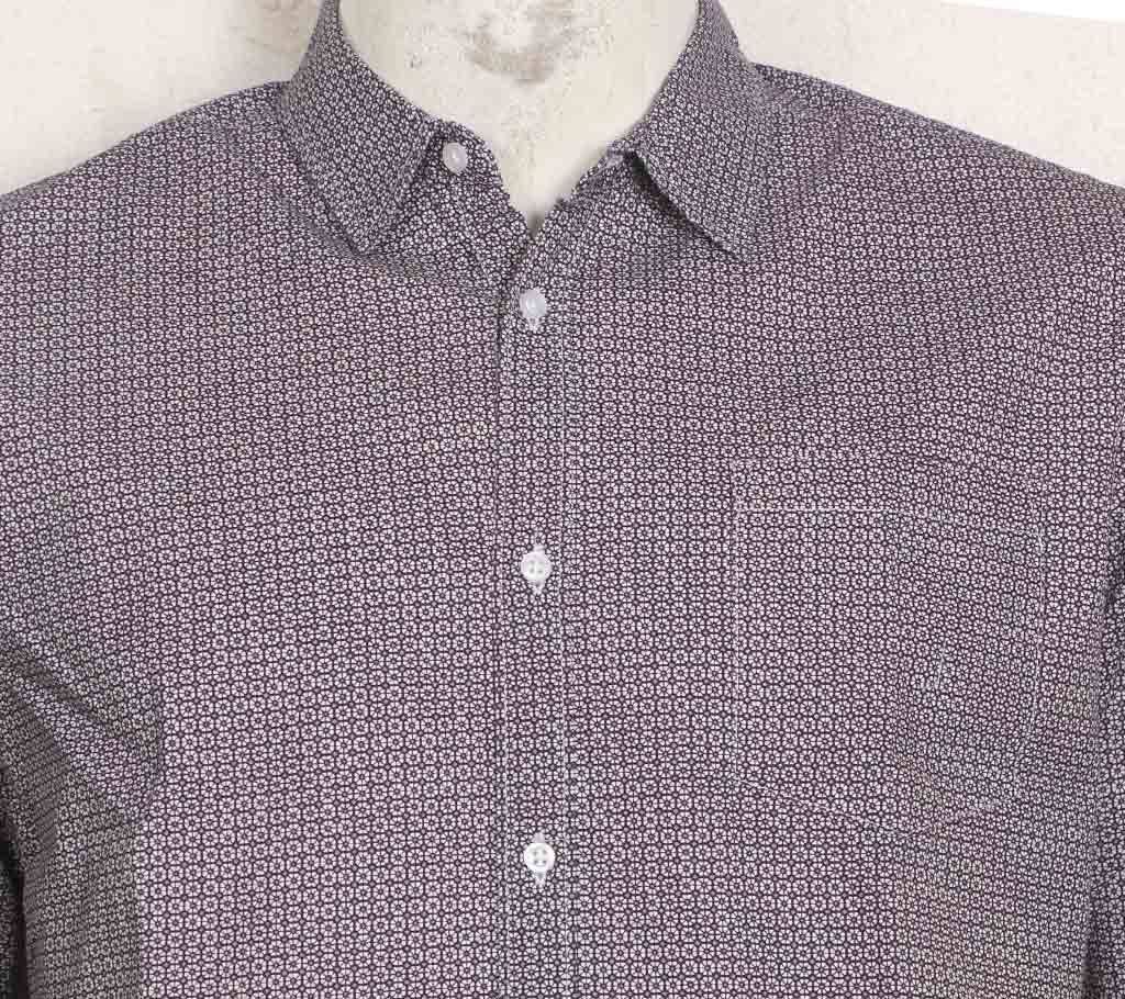 COTTON PRINTED SLIM FIT CASUAL SHIRT