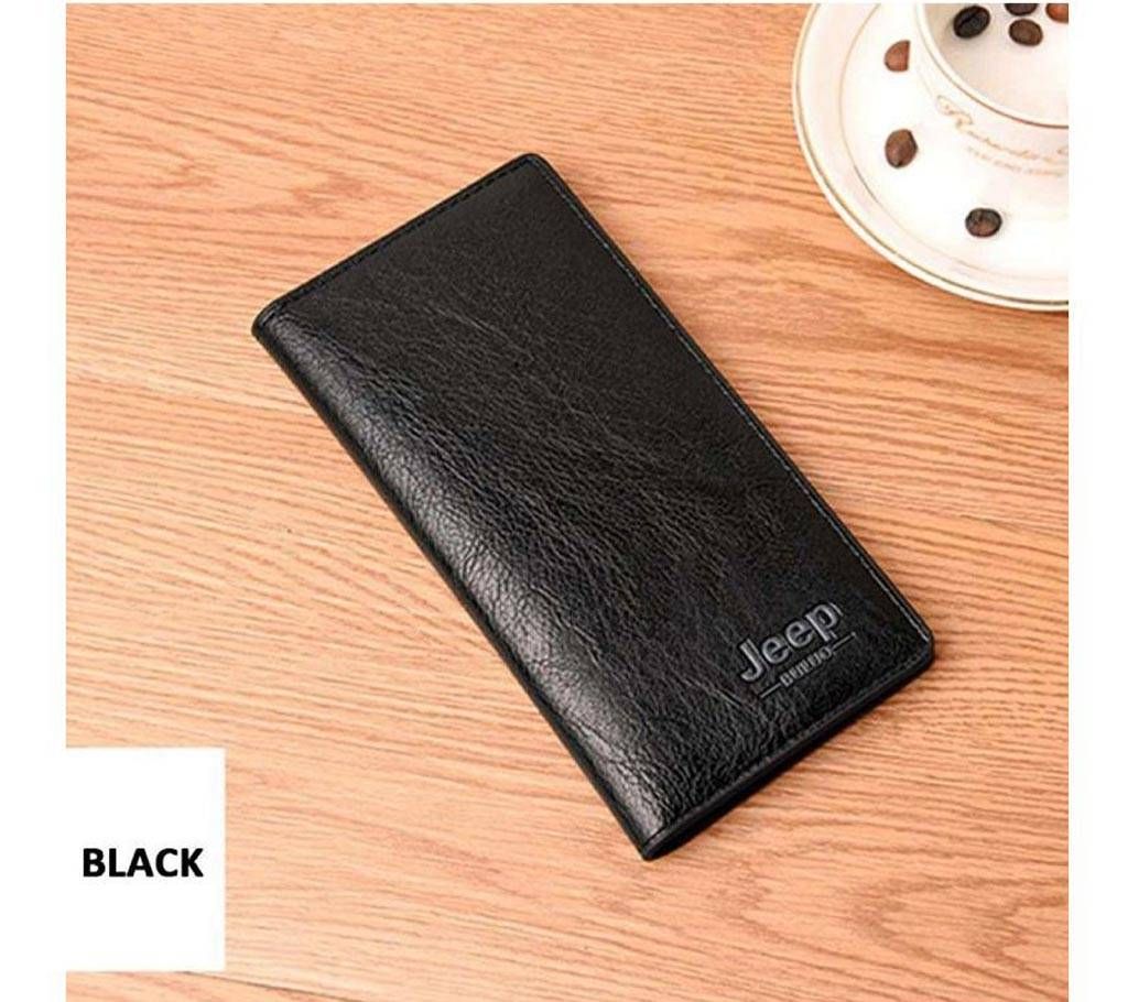 Huge Capacity Thin Mens Long Wallet