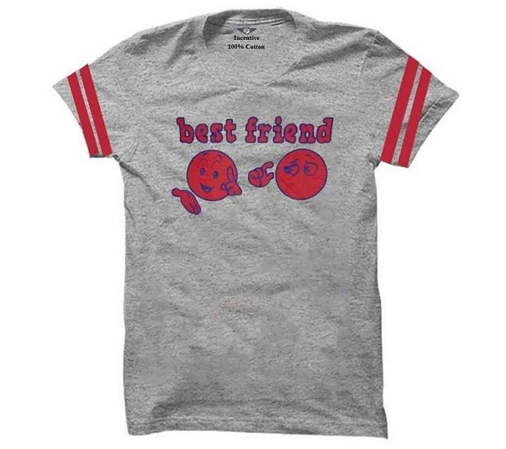 Best Friend Red Half Sleeve T-Shirt