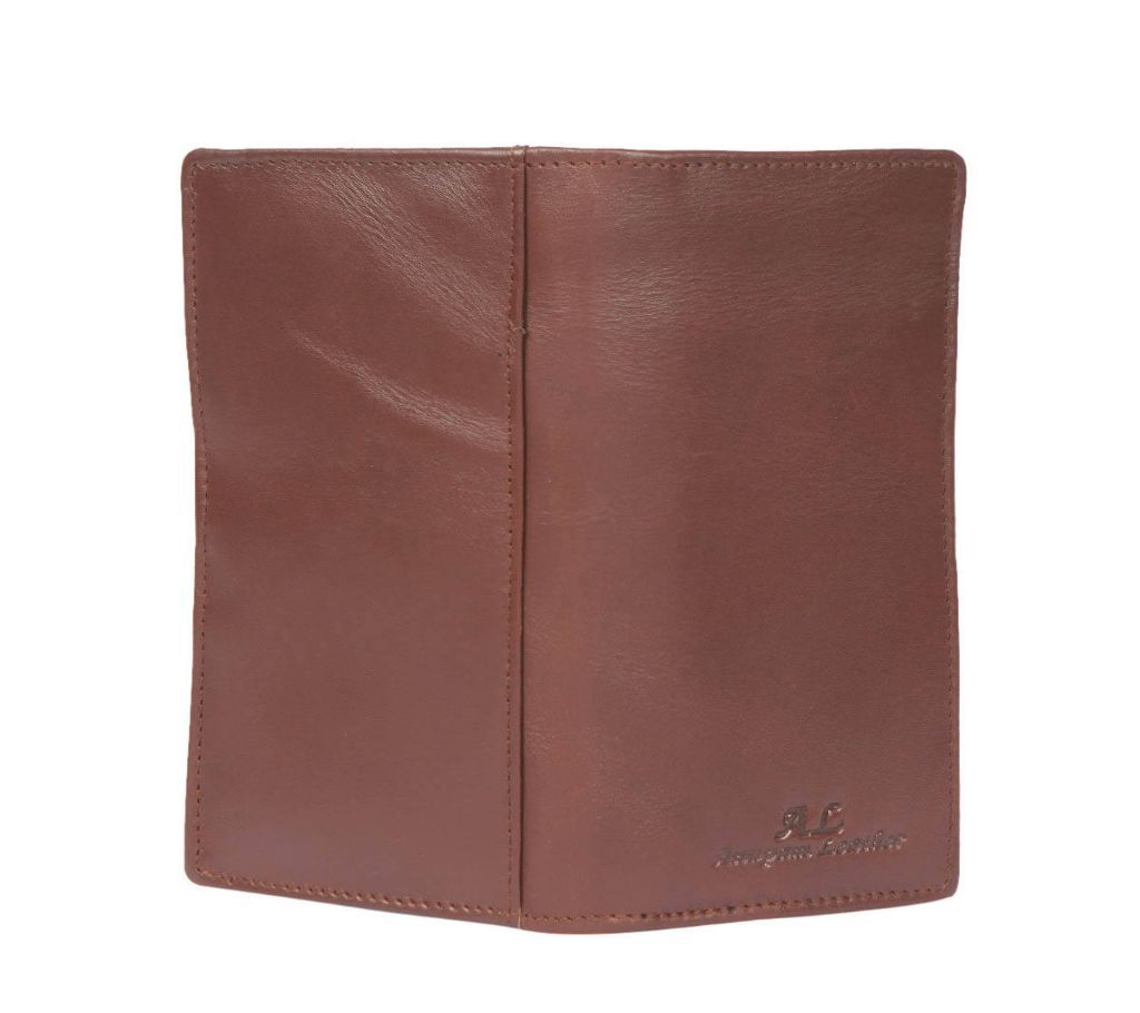 MenBense Business Casual Men Fashion Solid Color Large Capacity Genuine Leather Long Wallet