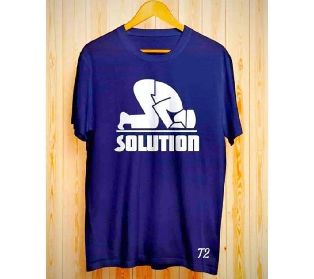 Solution Half Sleeve Cotton Tshirt for men  