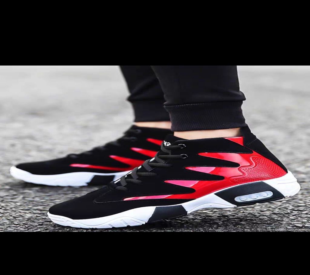 Stylish sneakers for male. Red colour.0 *