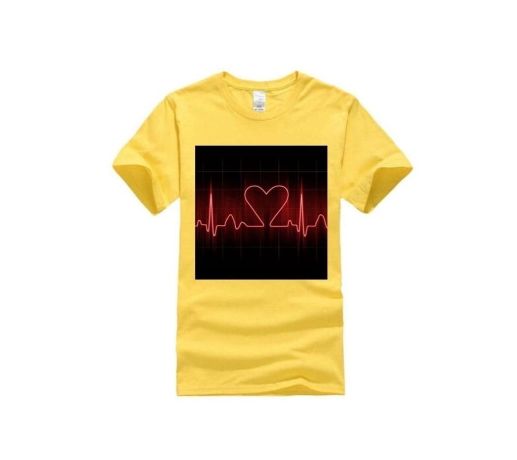 heart  Half Sleeve Mens Tshirt 