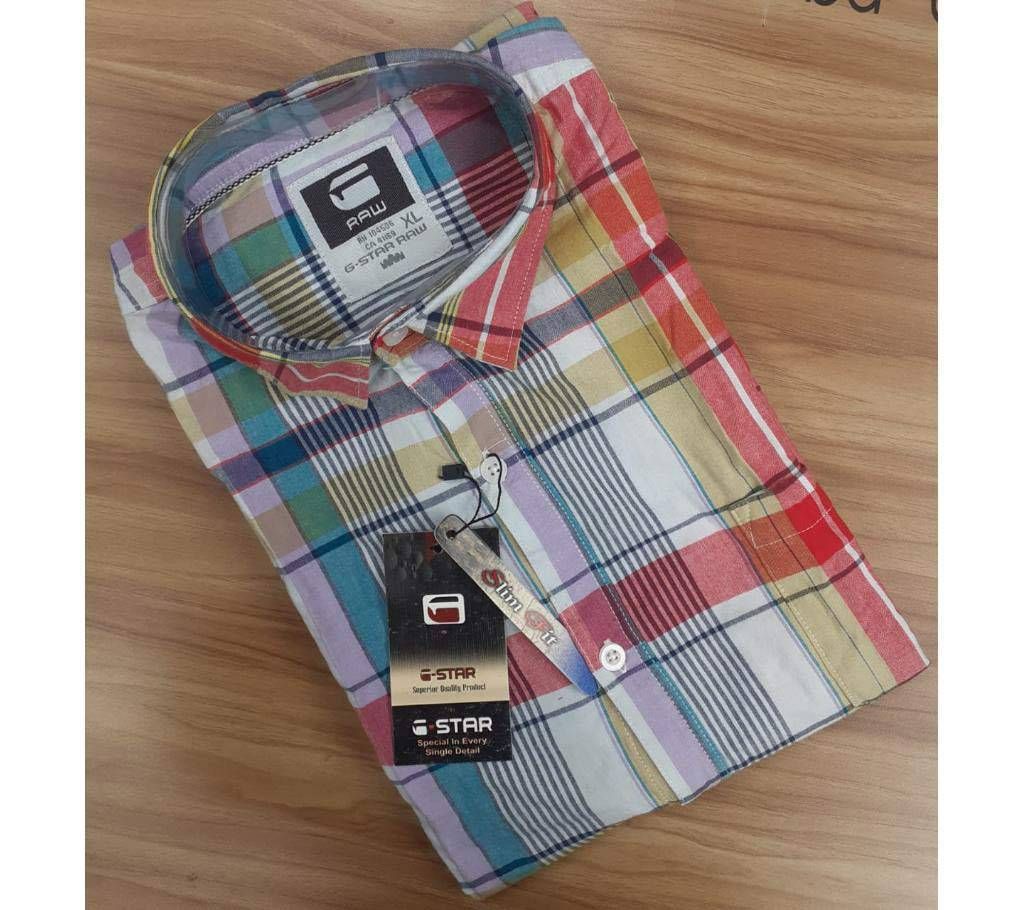 Full Sleeve Casual Shirt For Mens- Check 