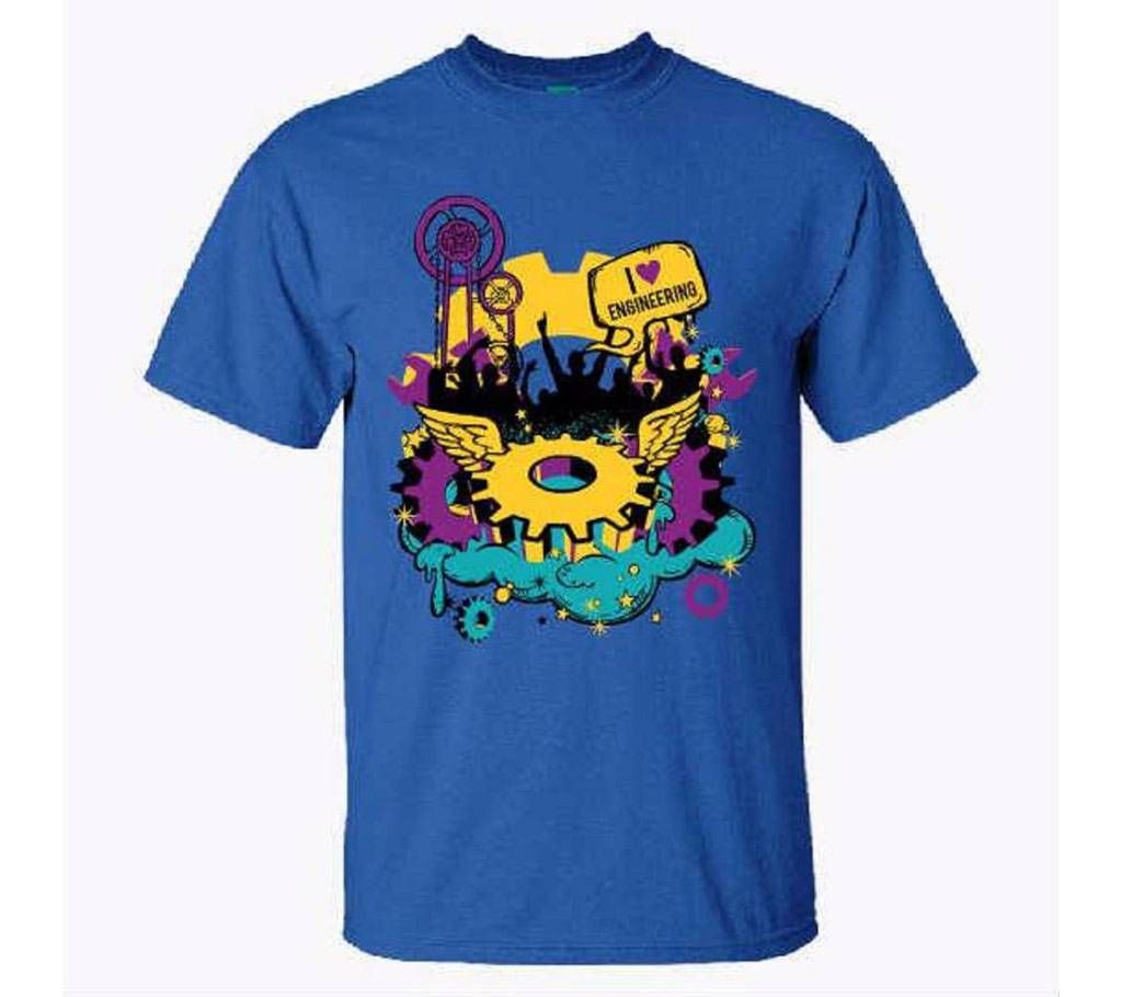 gents printed half sleeve cotton t-shirt 