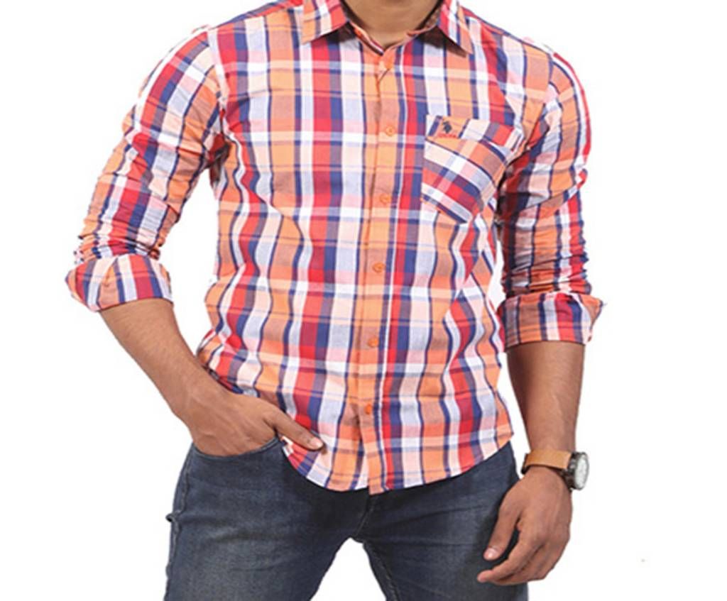 U S POLO cotton full sleeve casual shirt-copy 