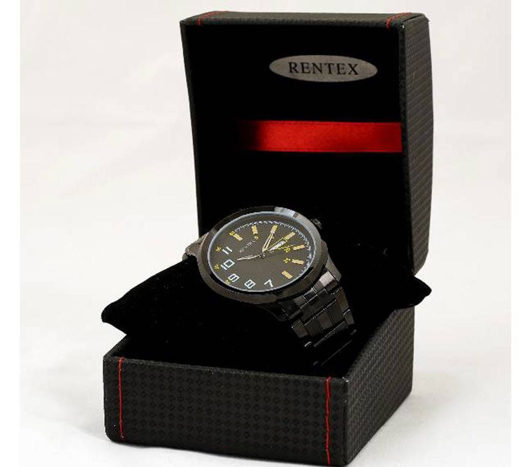 RENTEX Black Color Watch for Men