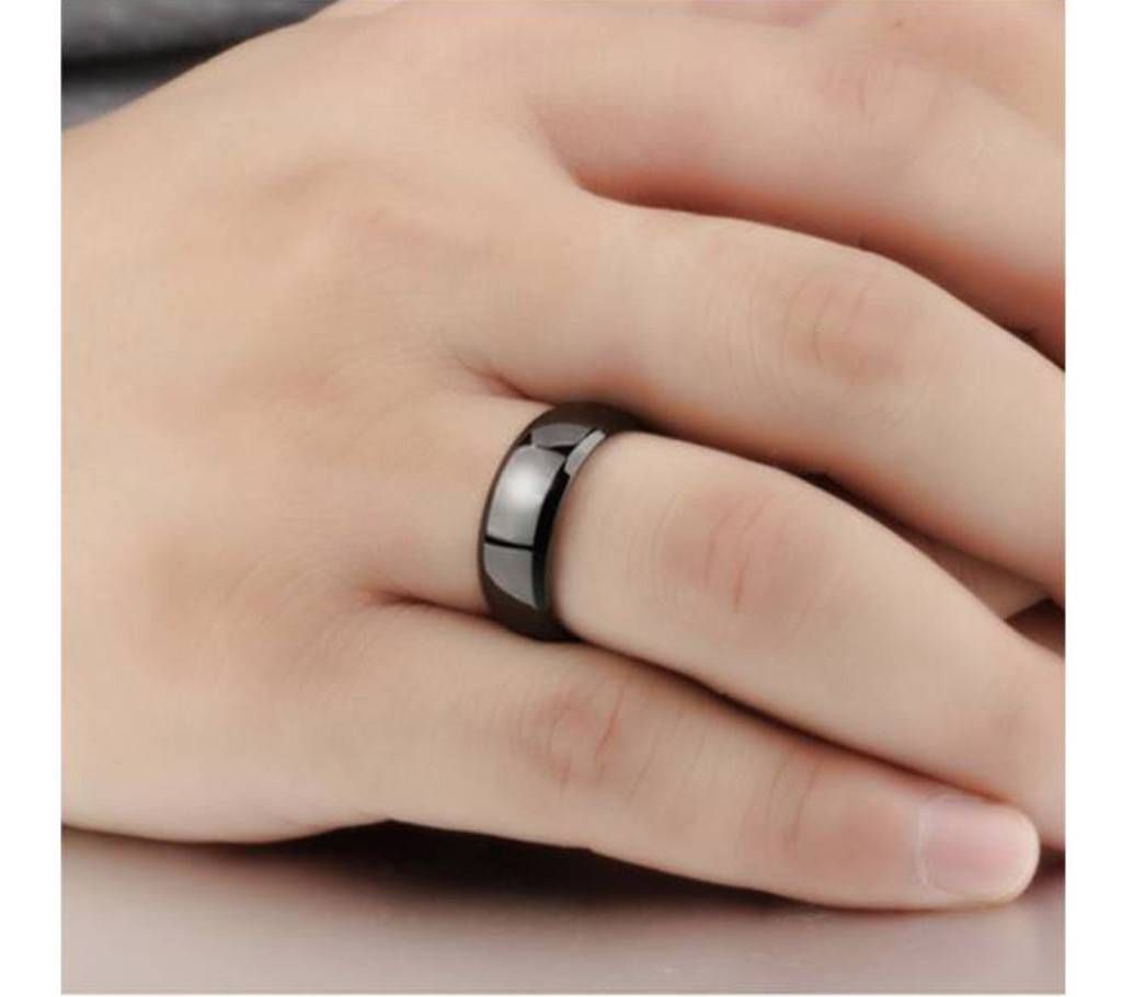Men's Black Finger Ring