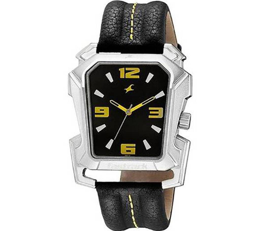 Fastrack 3131SSA -Black Leather Analog Watch