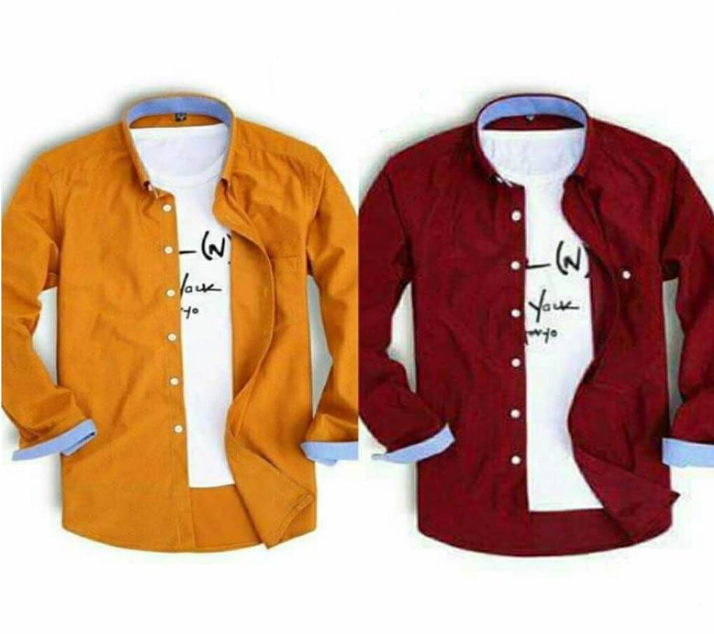 Indian Full Sleeve Casual Shirt (Combo)