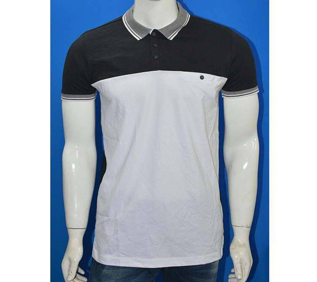 Round neck cotton polo shirt for men 