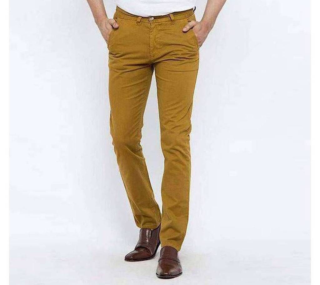 Gabardine Pant for Gents - Golden