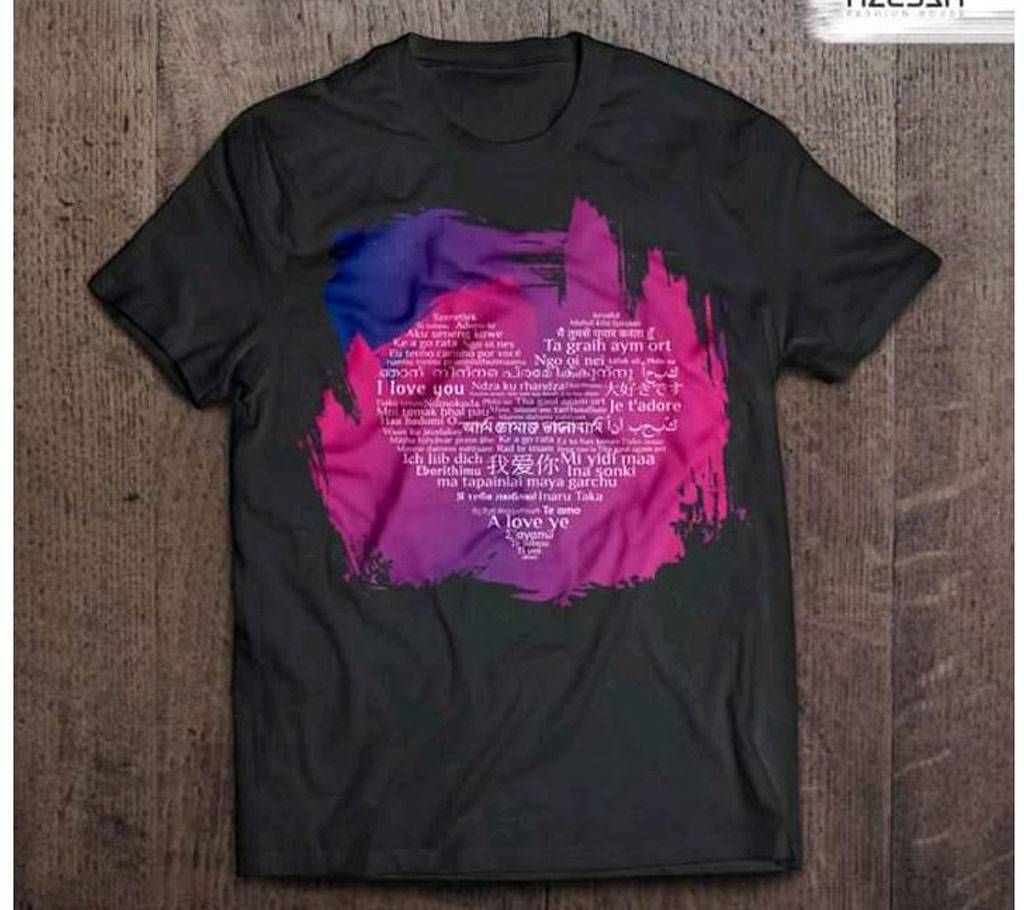 Heart Shaped Half Sleeve T-Shirt