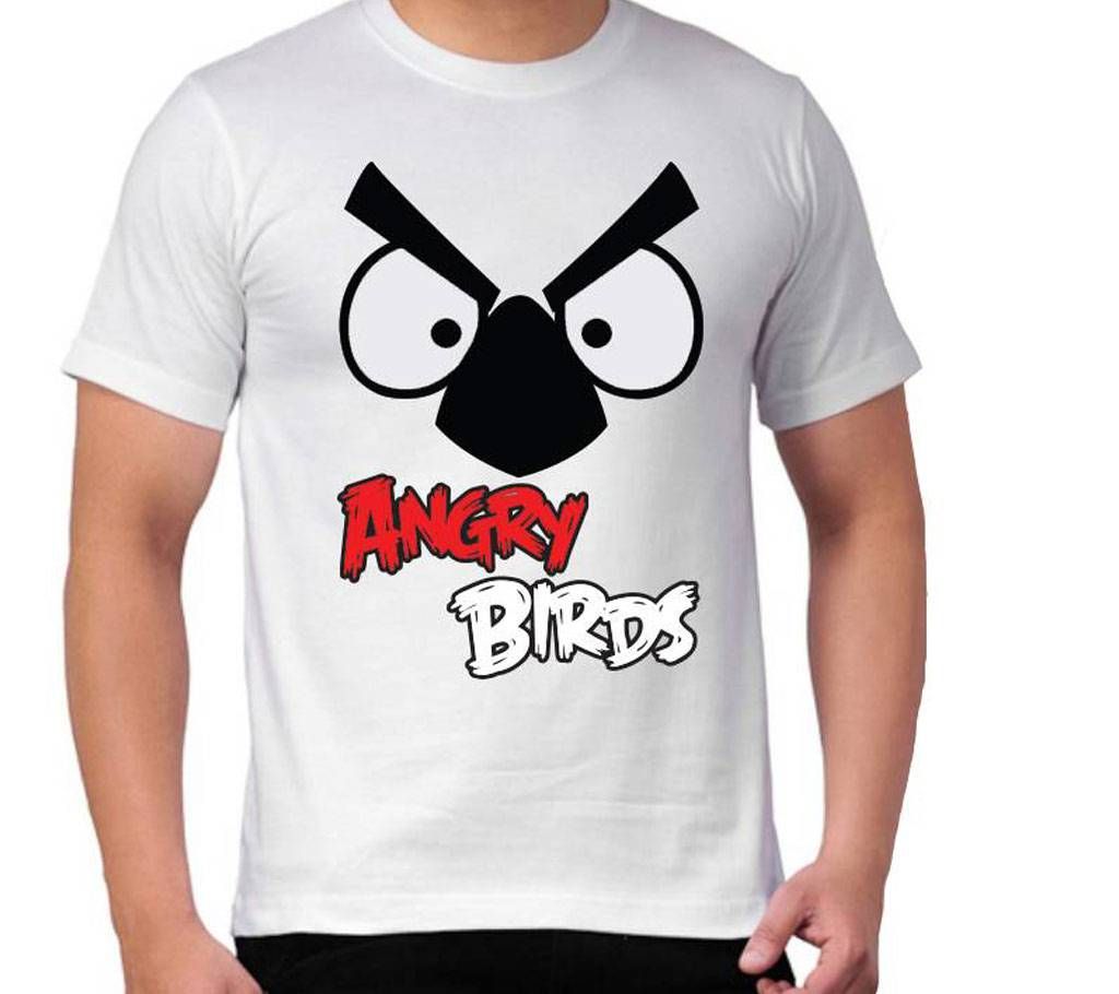 Angry Bird Gents Half Sleeve Cotton T-Shirt