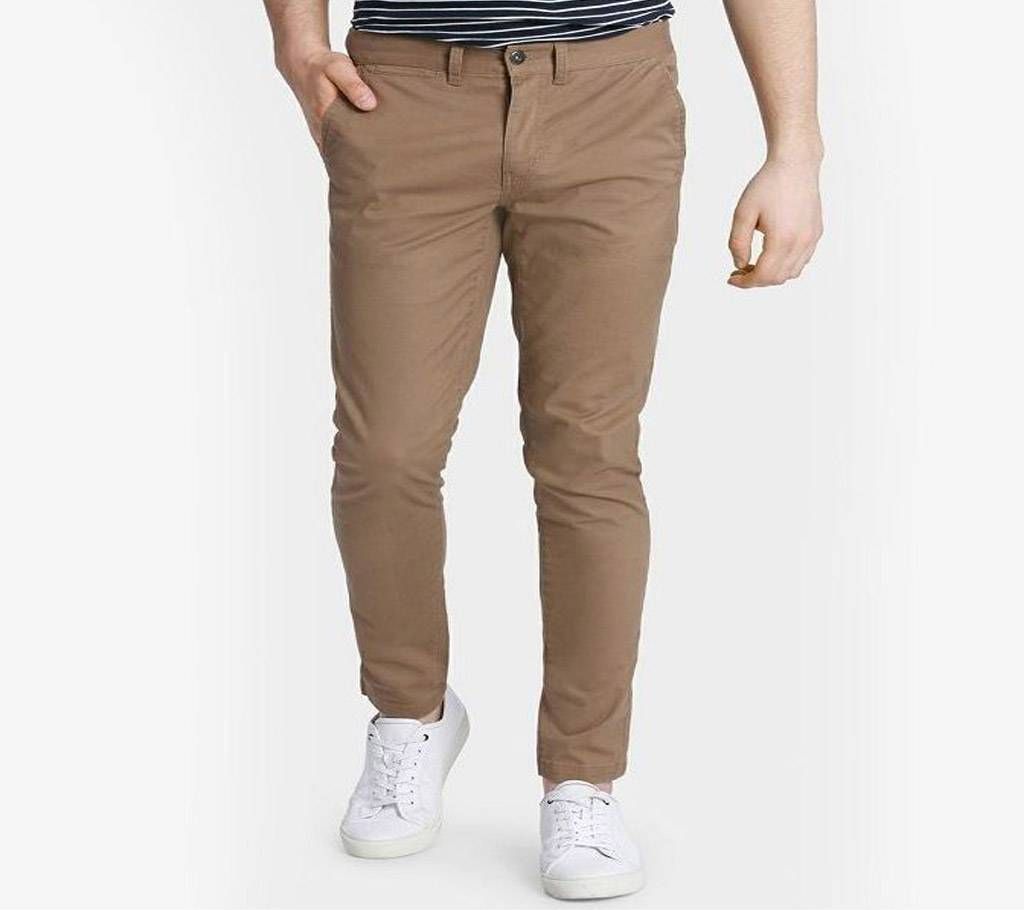 Tawny Khaki Narrow Gabardine Pant