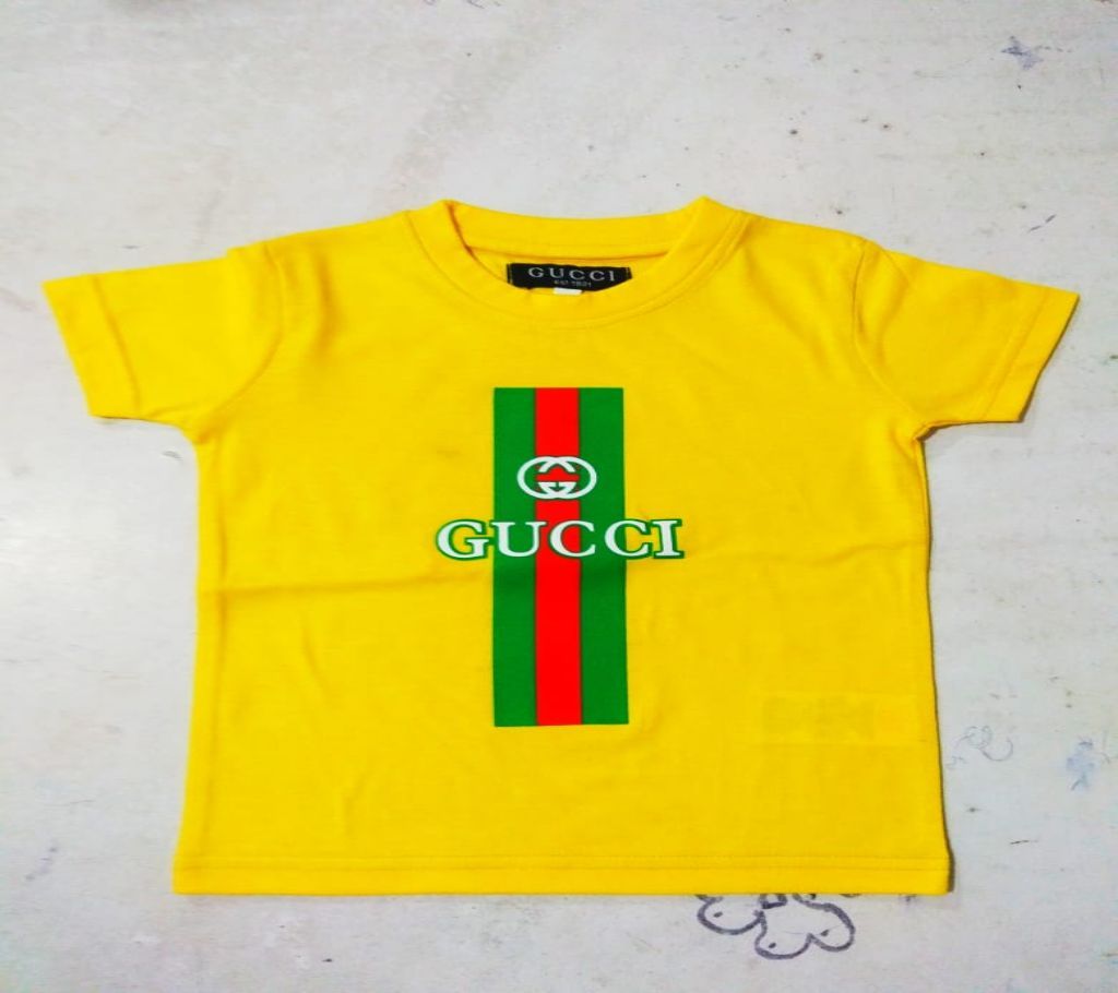 Gucci Half Sleeve Cotton T shirt For Men (Copy) 