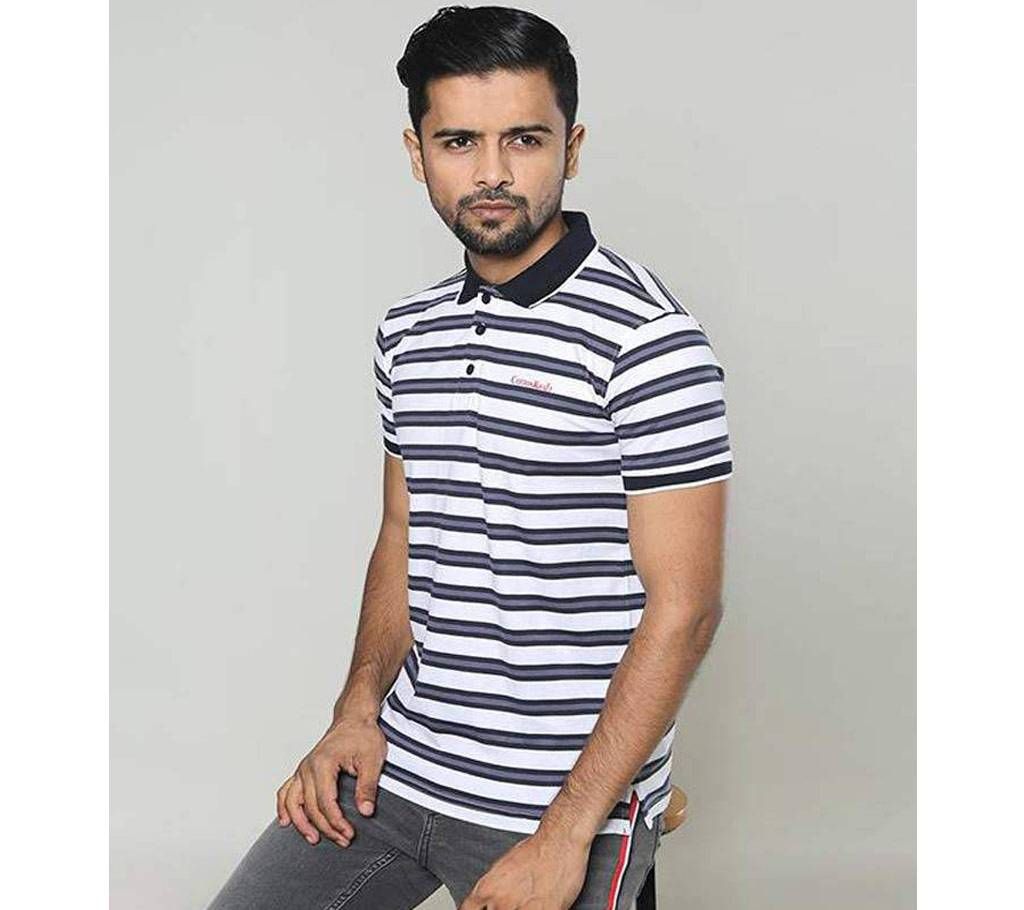 Men's Stripe Polo PO-157