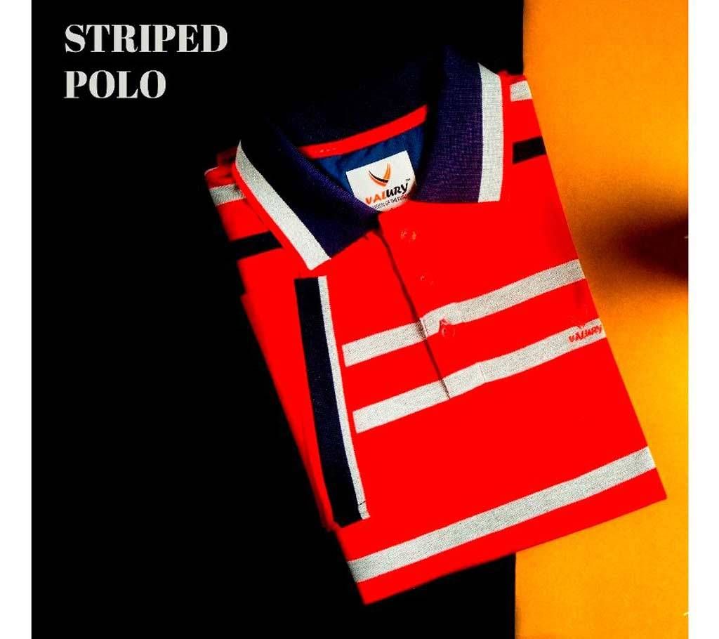 Red & Grey Polo shirt for men 