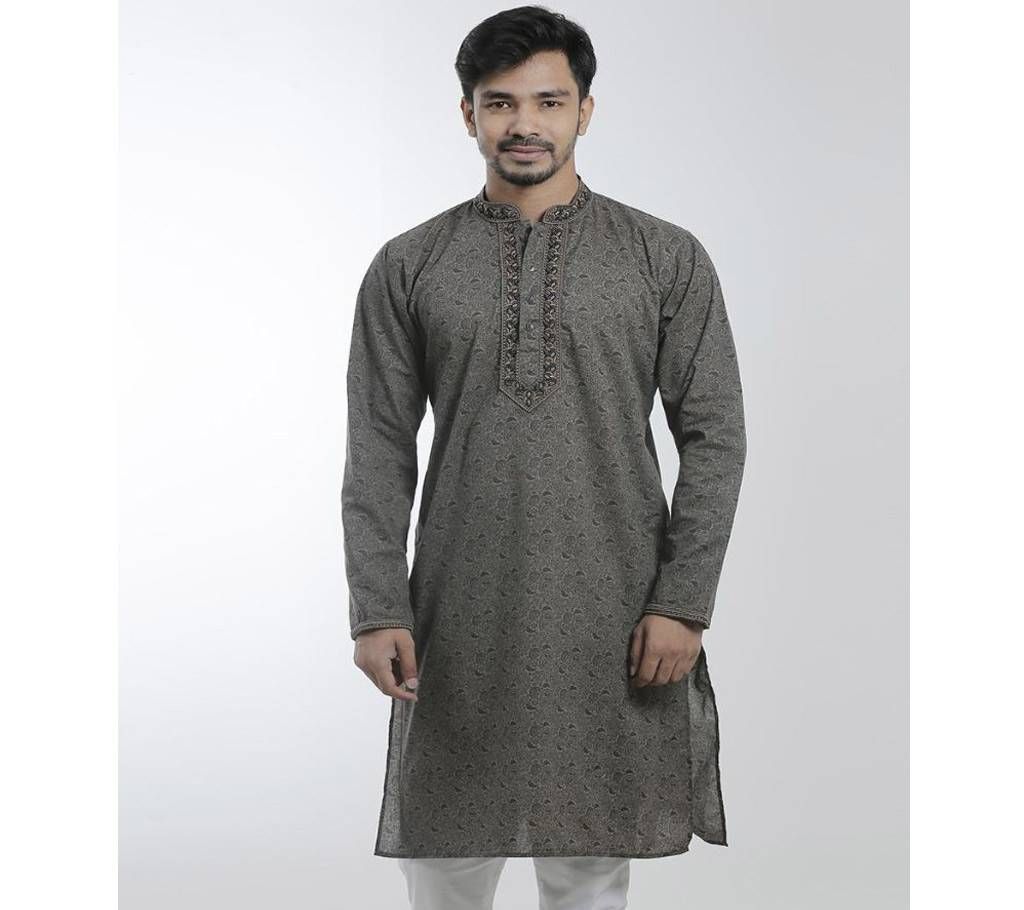 Grey Stylish panjabi For Man
