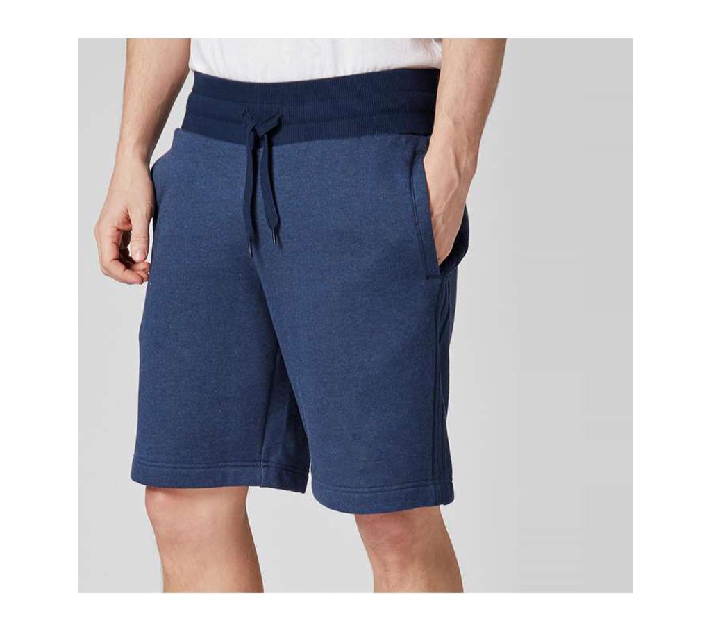 Navy Blue Cotton Shorts
