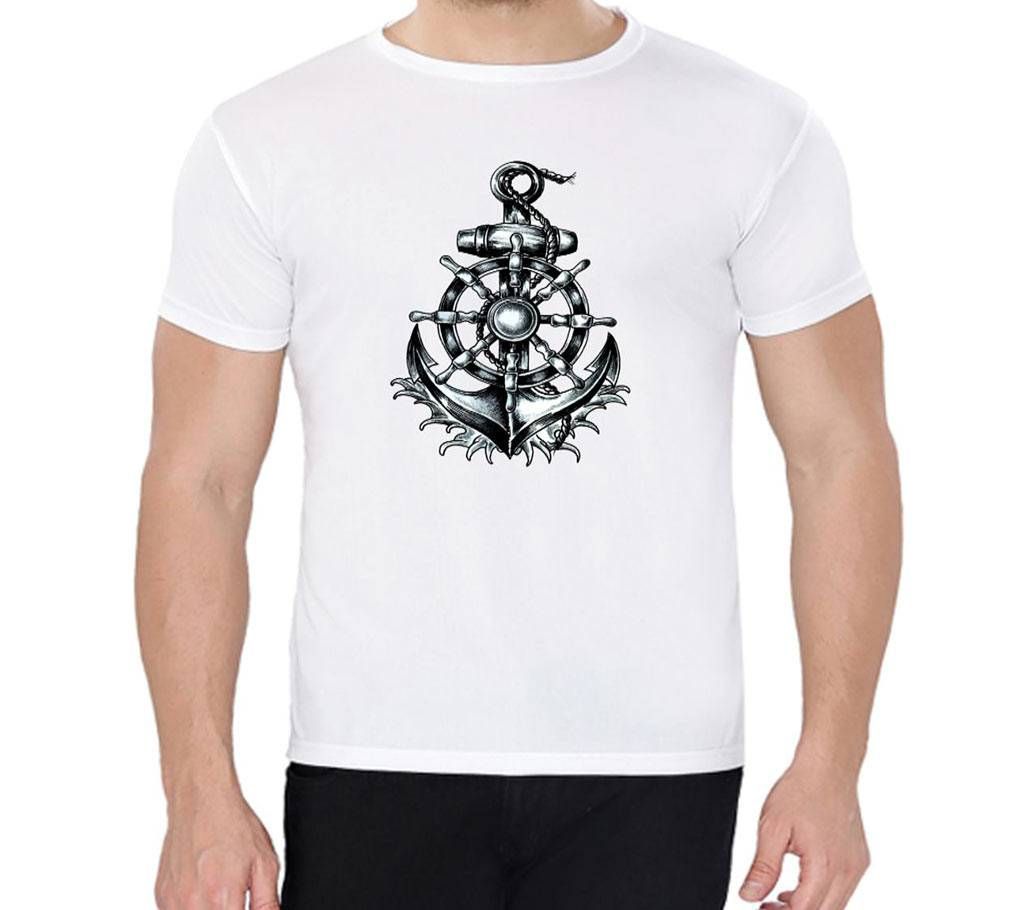 Anchor - Half Sleeve T-shirt For Men
