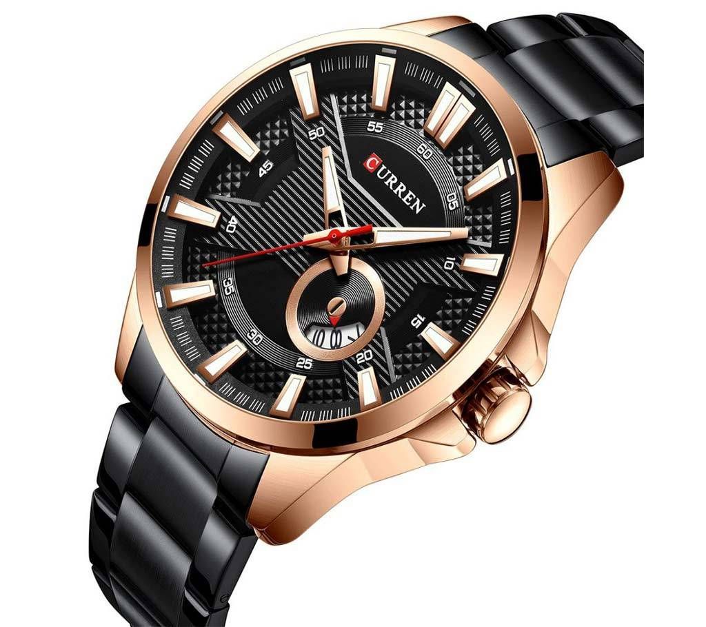 CURREN 8372 WATCH FOR MEN BLACK
