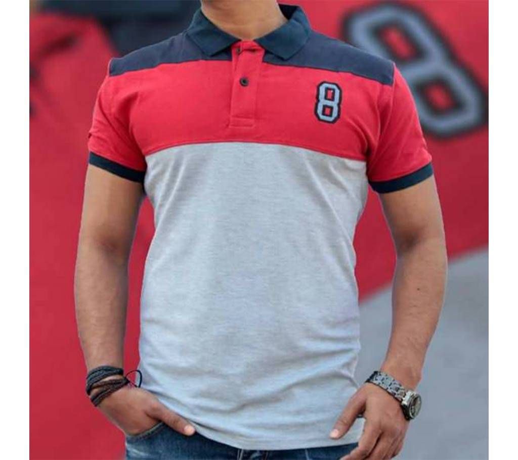Gents full sleeve cotton polo shirt